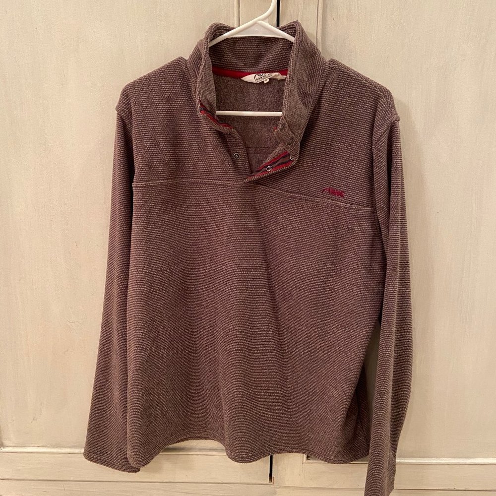 Mountain Khakis brown button-close pullover size medium